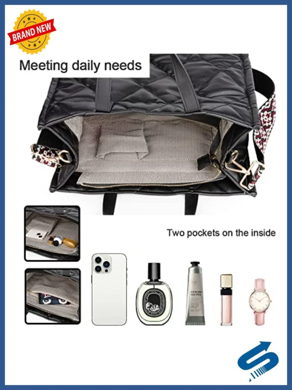 Canvas Tote Bag for Women Top Handle Handbag Crossbody Adjustable Strap